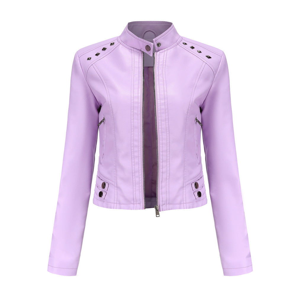 Kinsley | Studded Leather Jacket