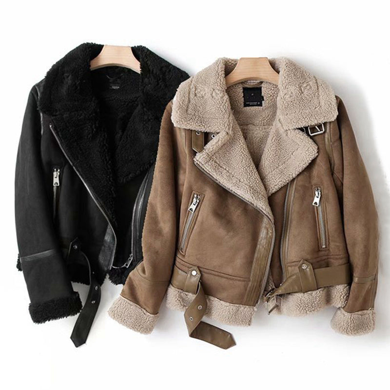 Daphne | Suede Biker Jacket