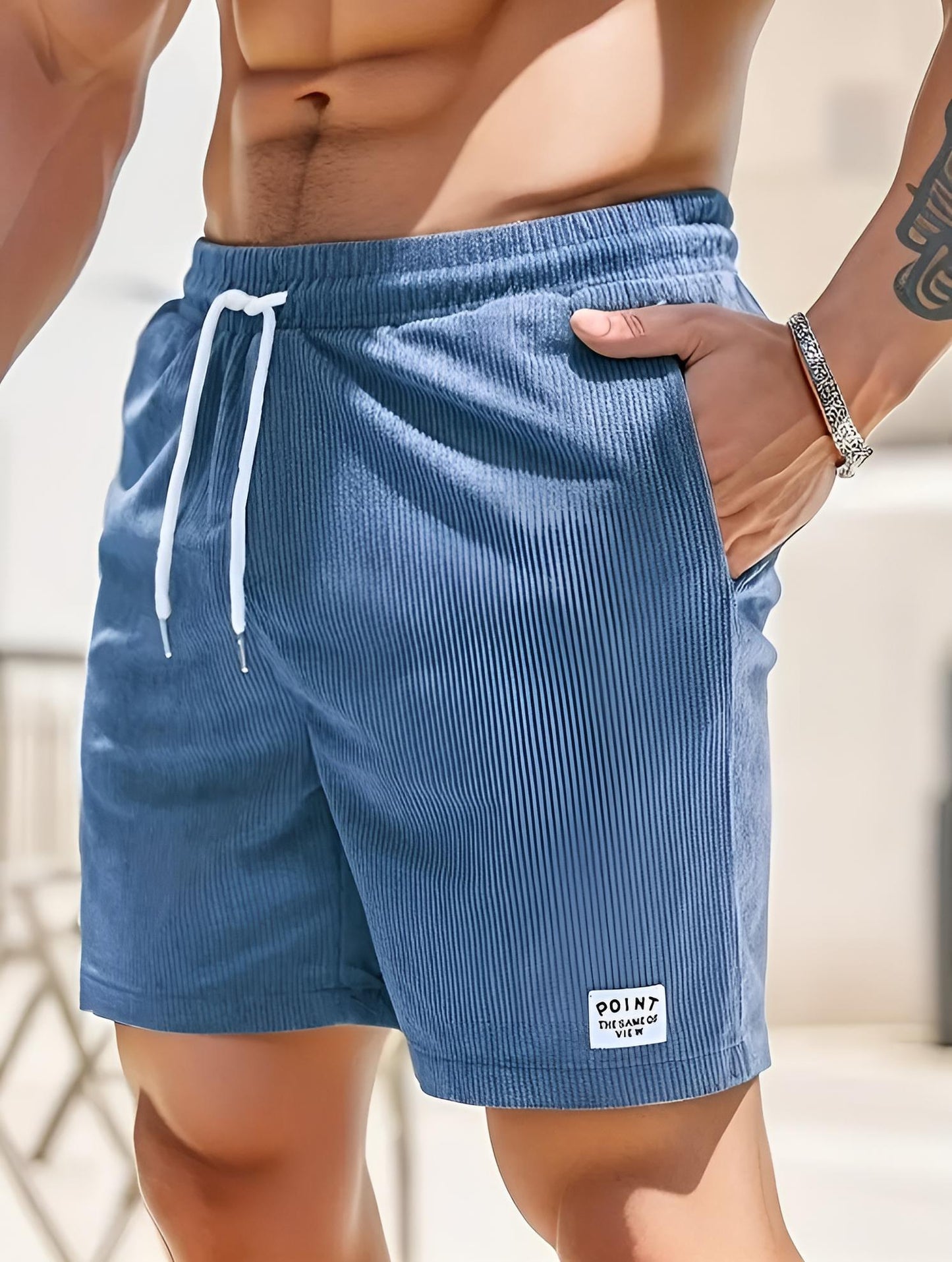Carter | Corduroy Drawstring Shorts