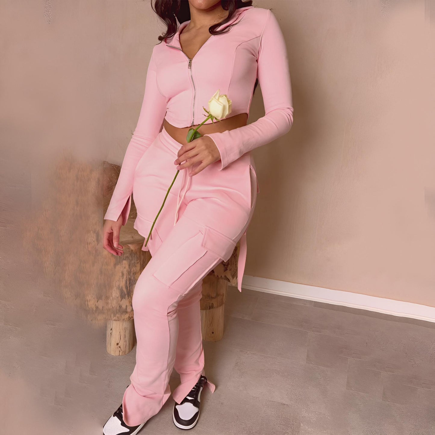 Sadie | High Waist Cargo Pants