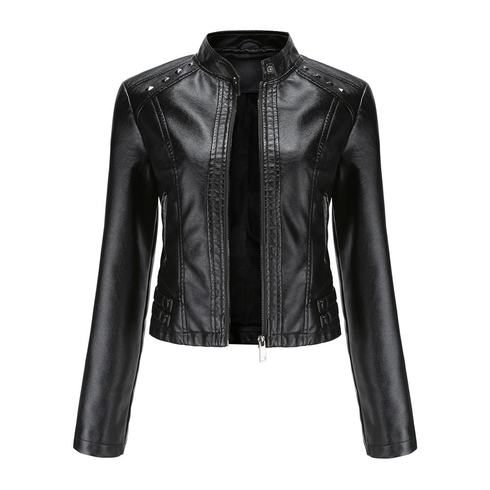 Kinsley | Studded Leather Jacket