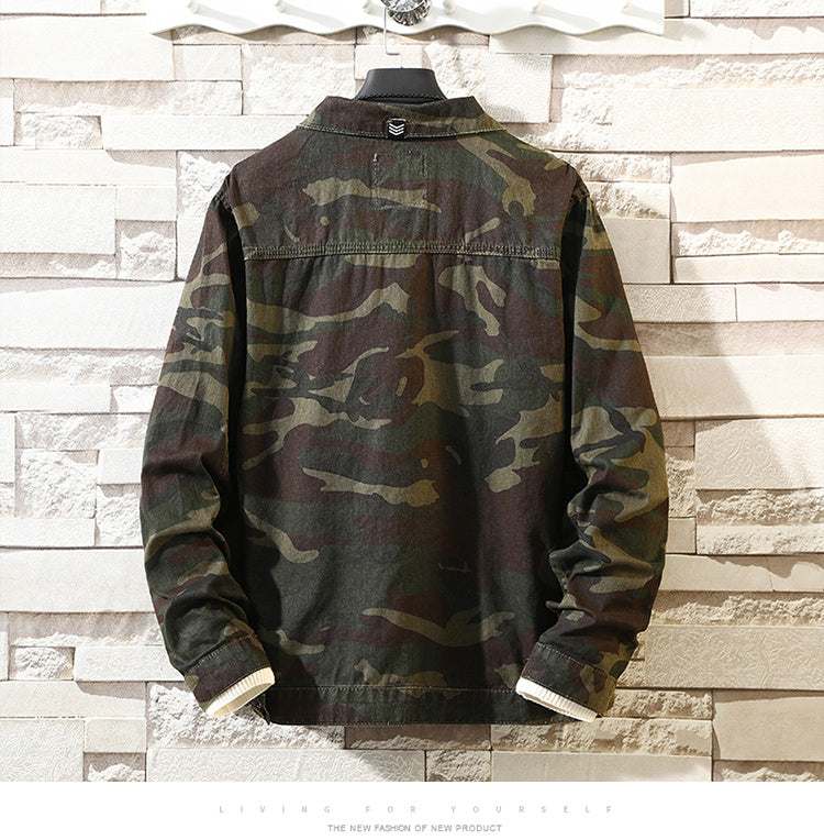 Luke | Camouflage Denim Jacket