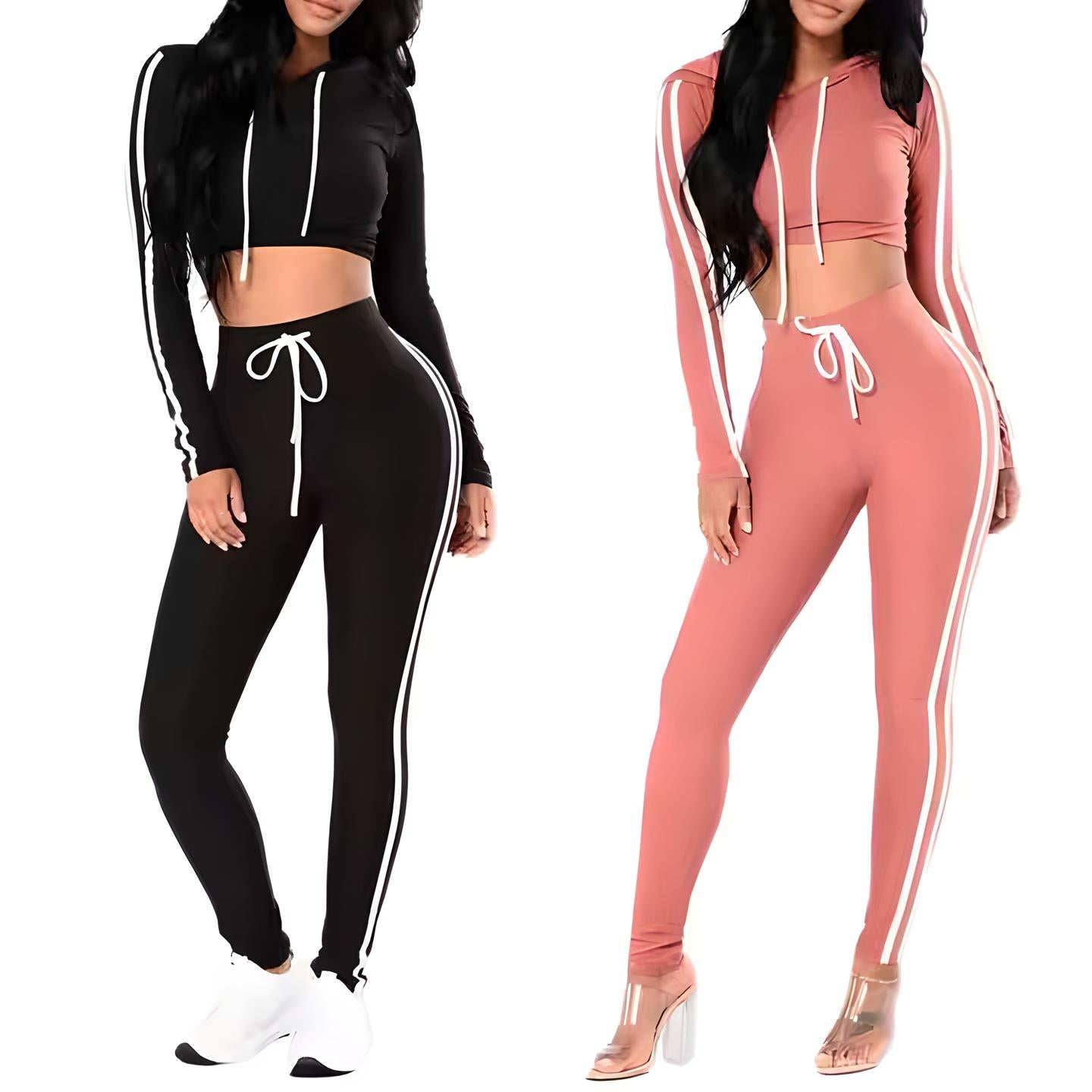 Melody | Women’s Slim Fit Cropped Hoodie & Tracksuit Set
