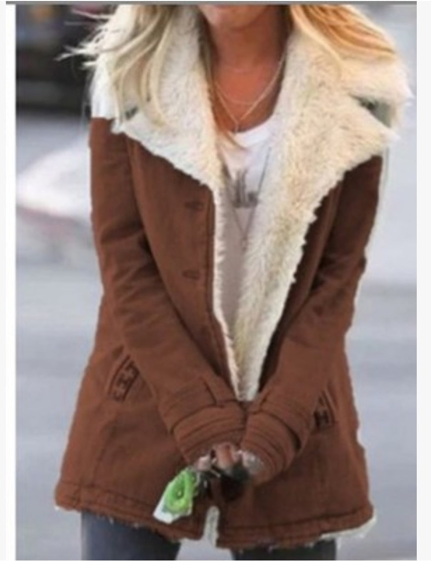 Jordan | Plus Size Plush Coat