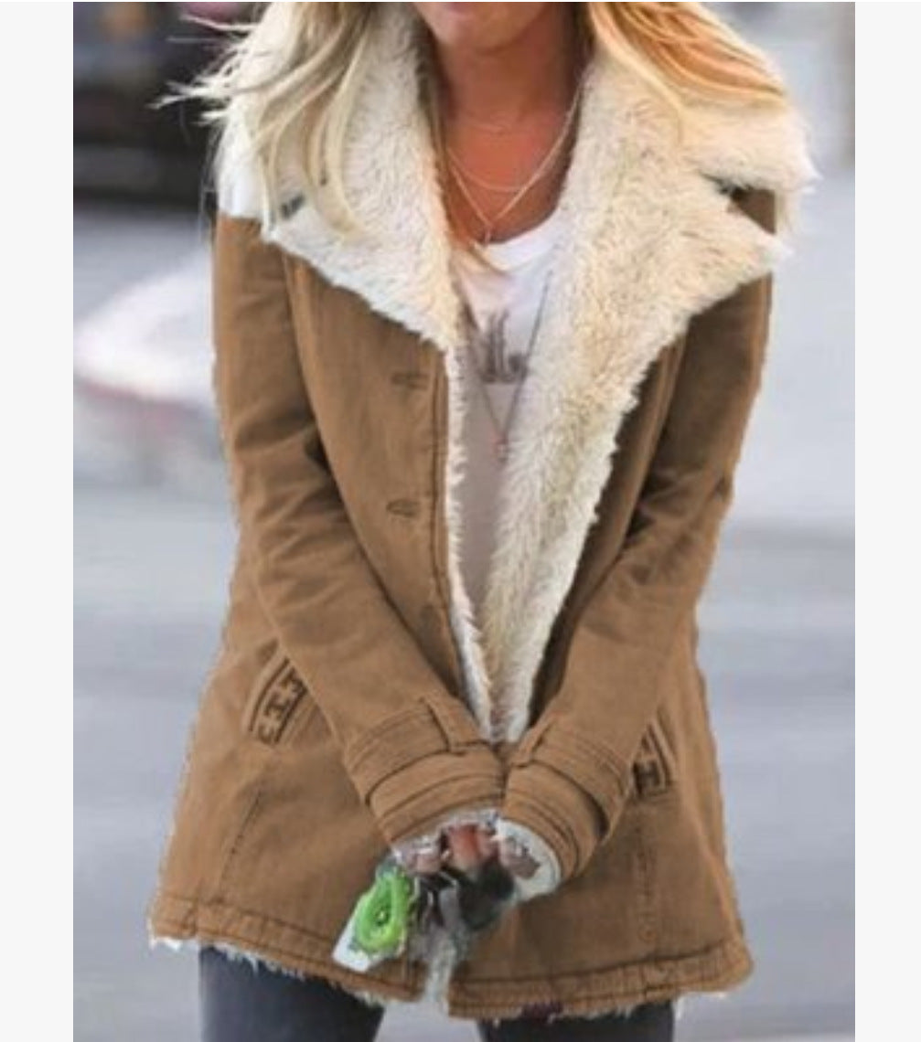 Jordan | Plus Size Plush Coat