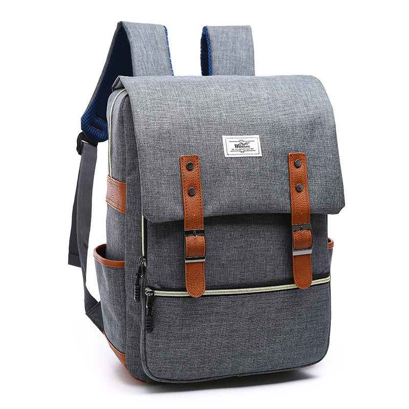 Zion | Vintage USB Charging Laptop Backpack