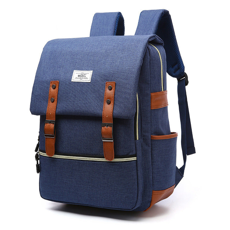 Zion | Vintage USB Charging Laptop Backpack