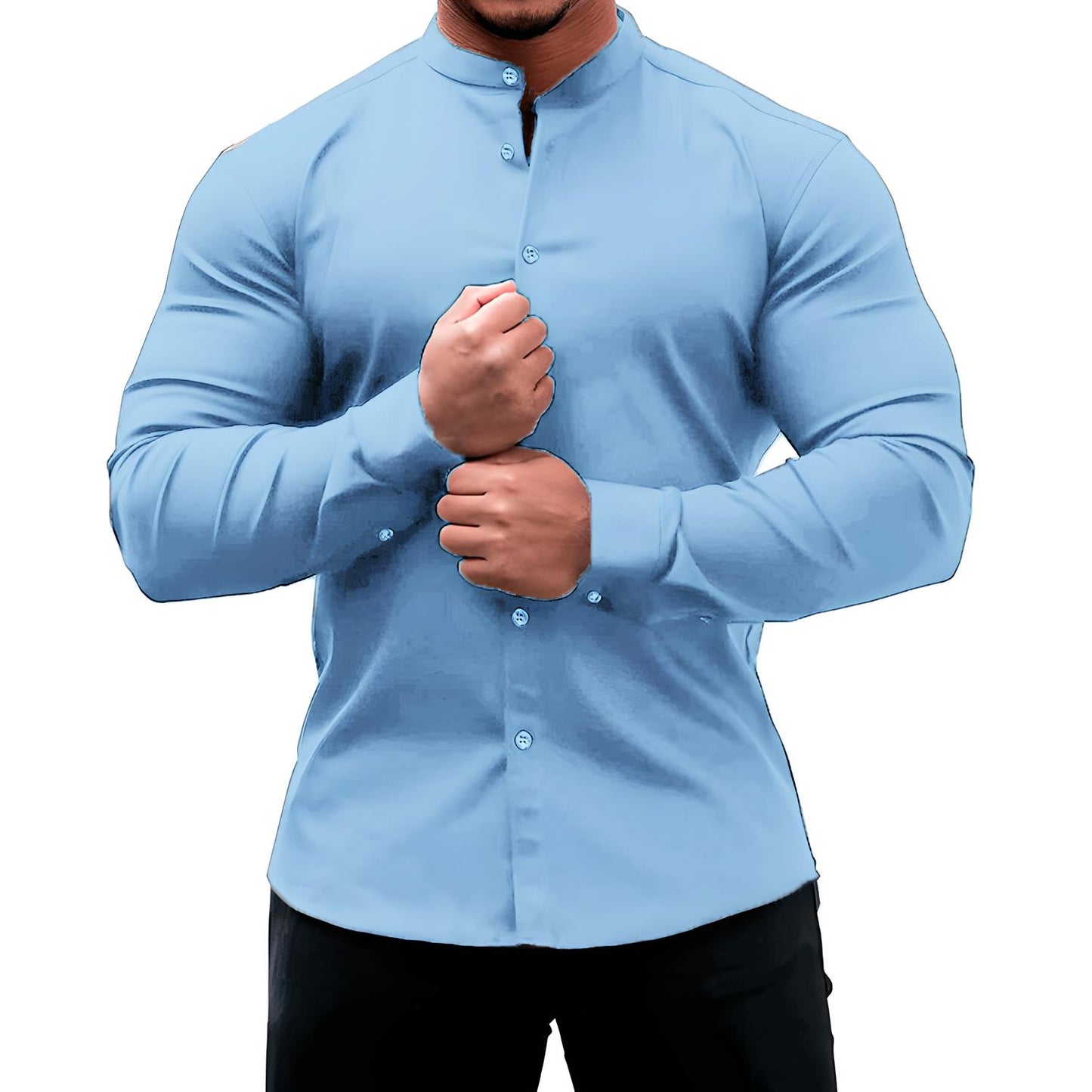 Jacob | Slim Fit Long Sleeve Button-Down Shirt
