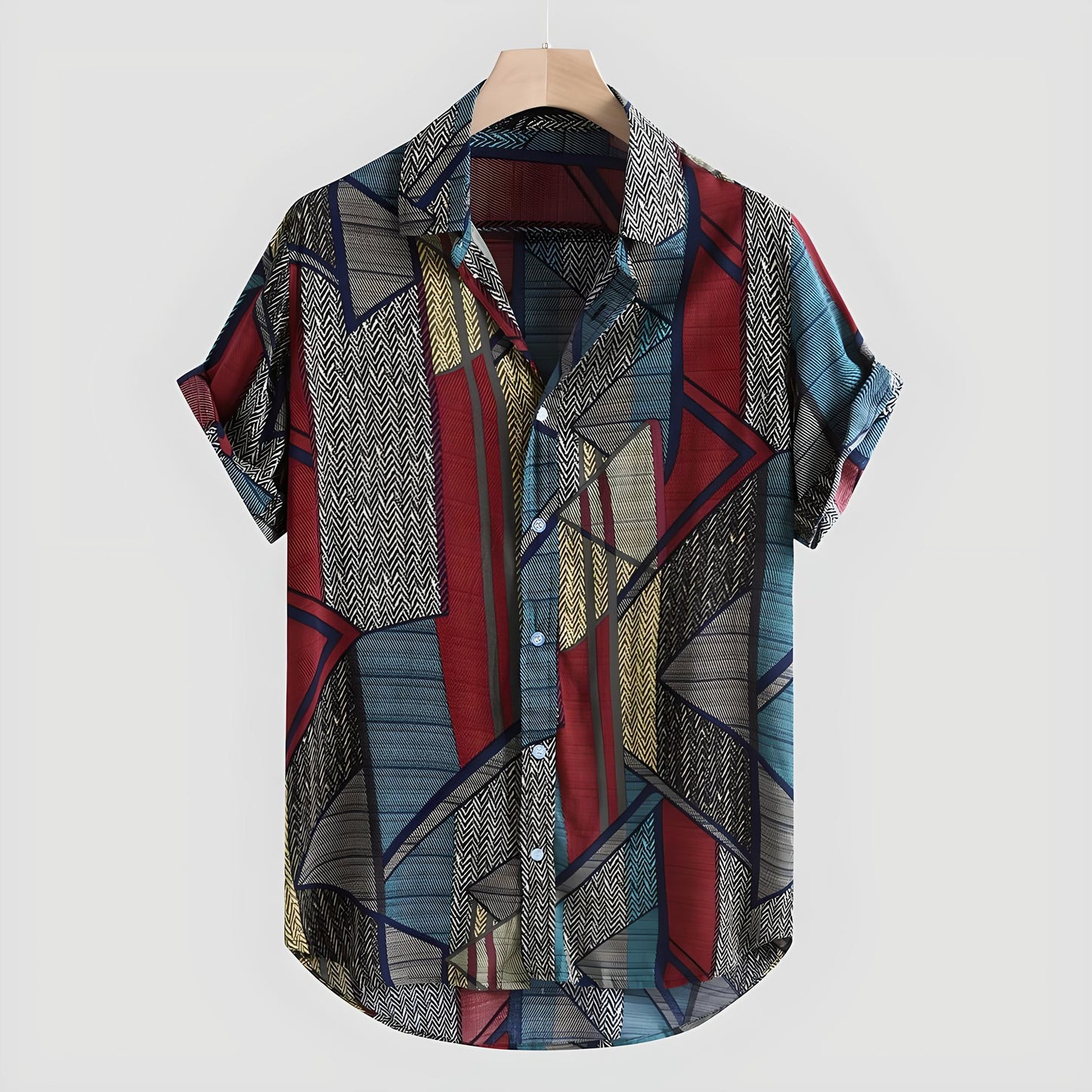 Jason | Hawaiian Print Short Sleeve Shirt