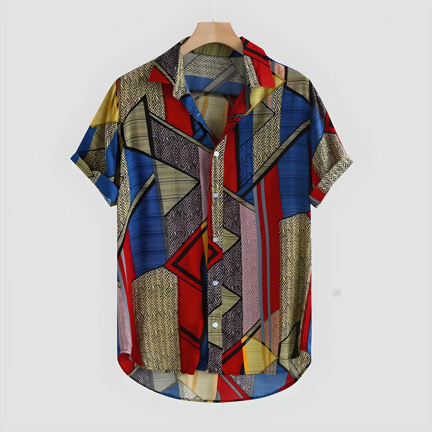 Jason | Hawaiian Print Short Sleeve Shirt