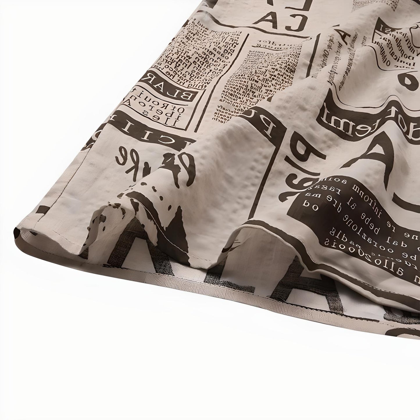 Evan | Vintage Hawaiian Shirt Newspaper Print