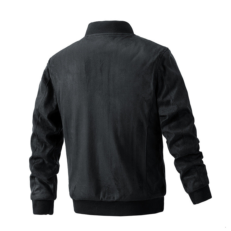 Isaac | Suede Stand Collar Jacket