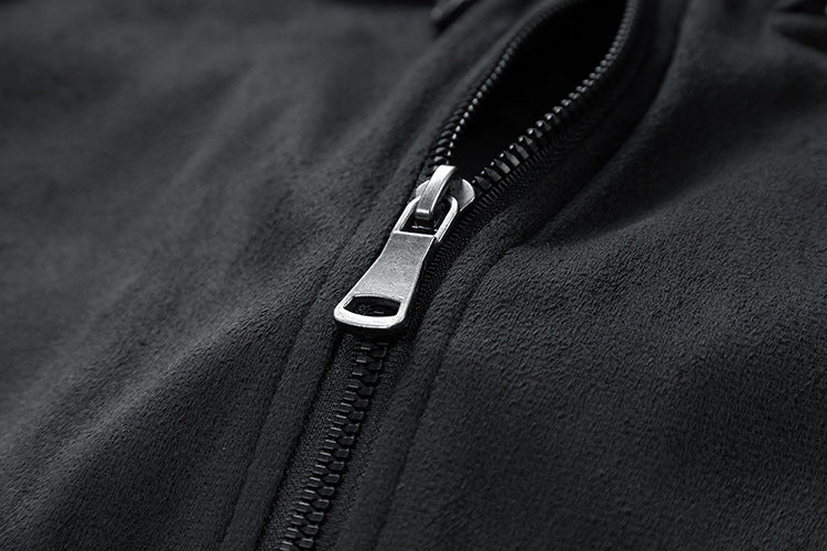 Isaac | Suede Stand Collar Jacket