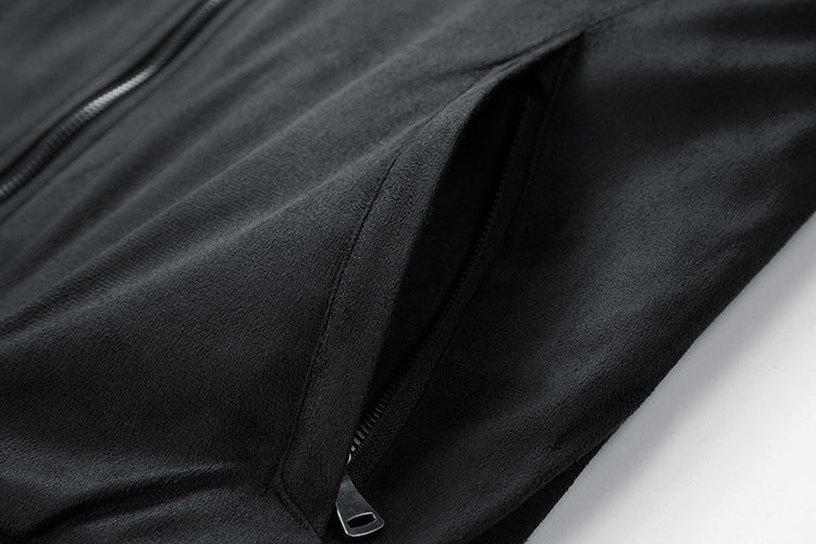 Isaac | Suede Stand Collar Jacket