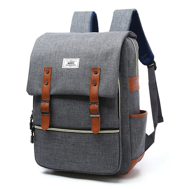 Zion | Vintage USB Charging Laptop Backpack