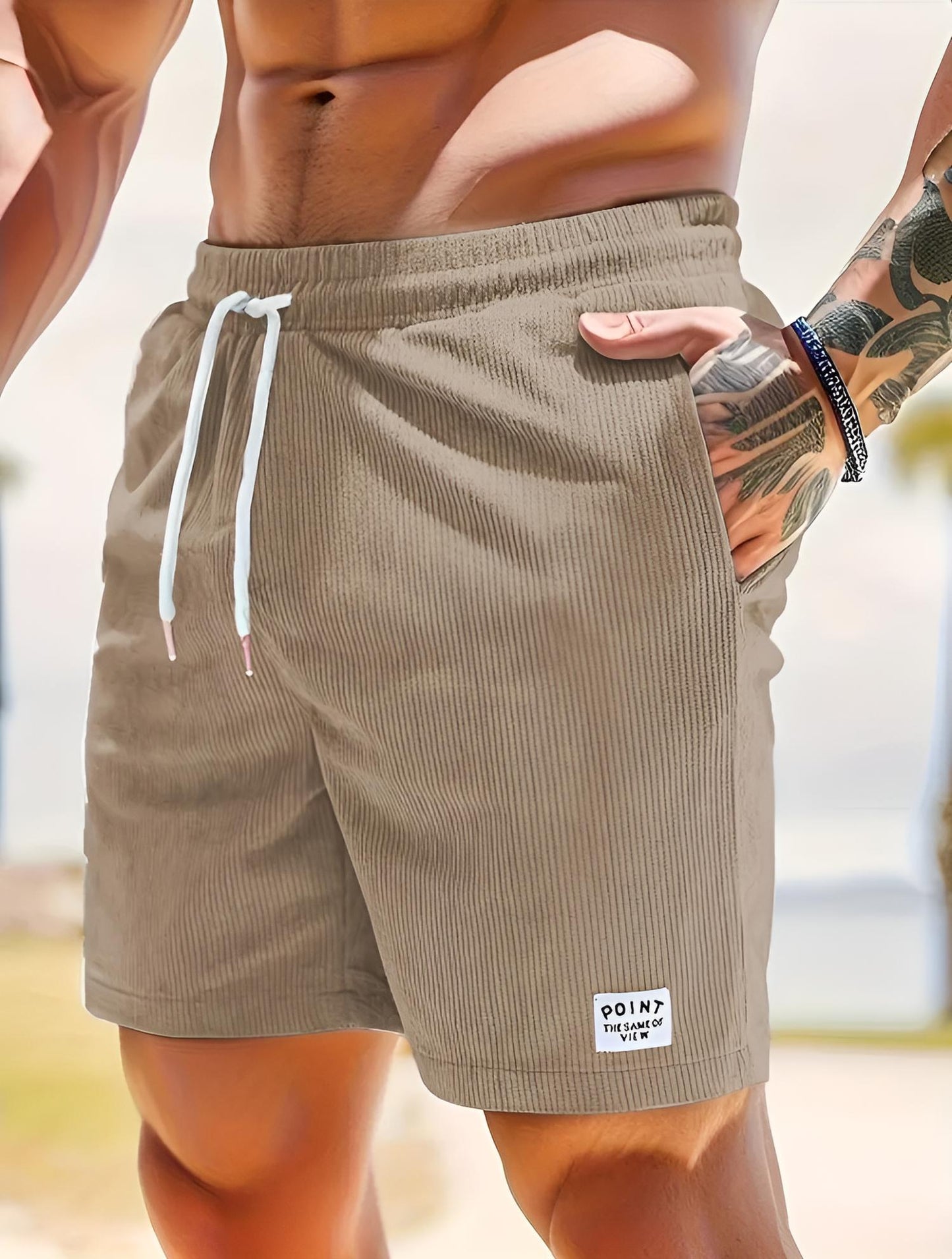 Carter | Corduroy Drawstring Shorts