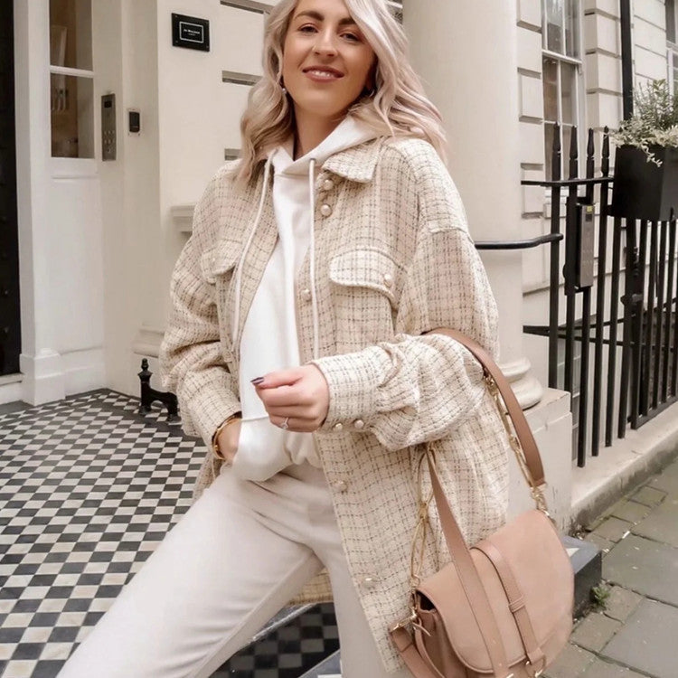 Ember | Plaid Wool Coat