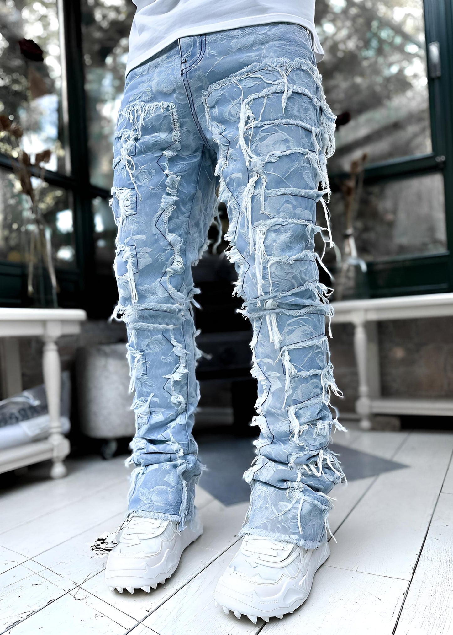 Joseph | Patched Stacked Skinny Jeans