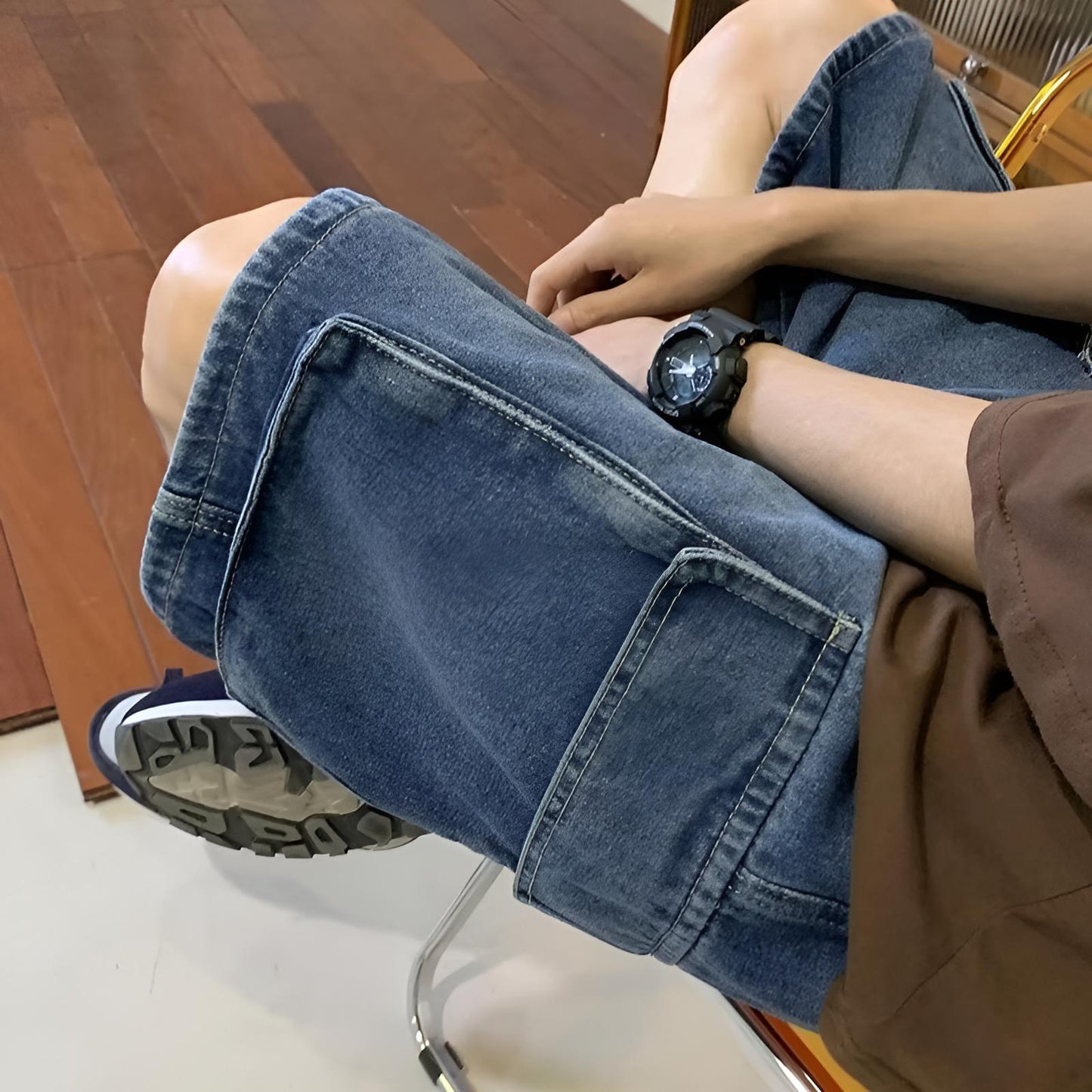 Amir | Workwear Denim Shorts