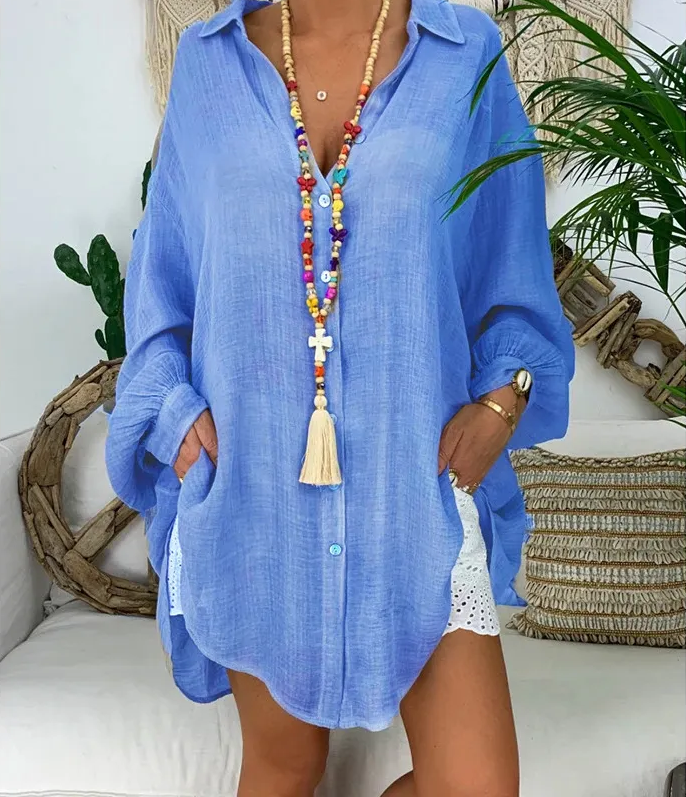 Mia | Casual Ripped Blouse