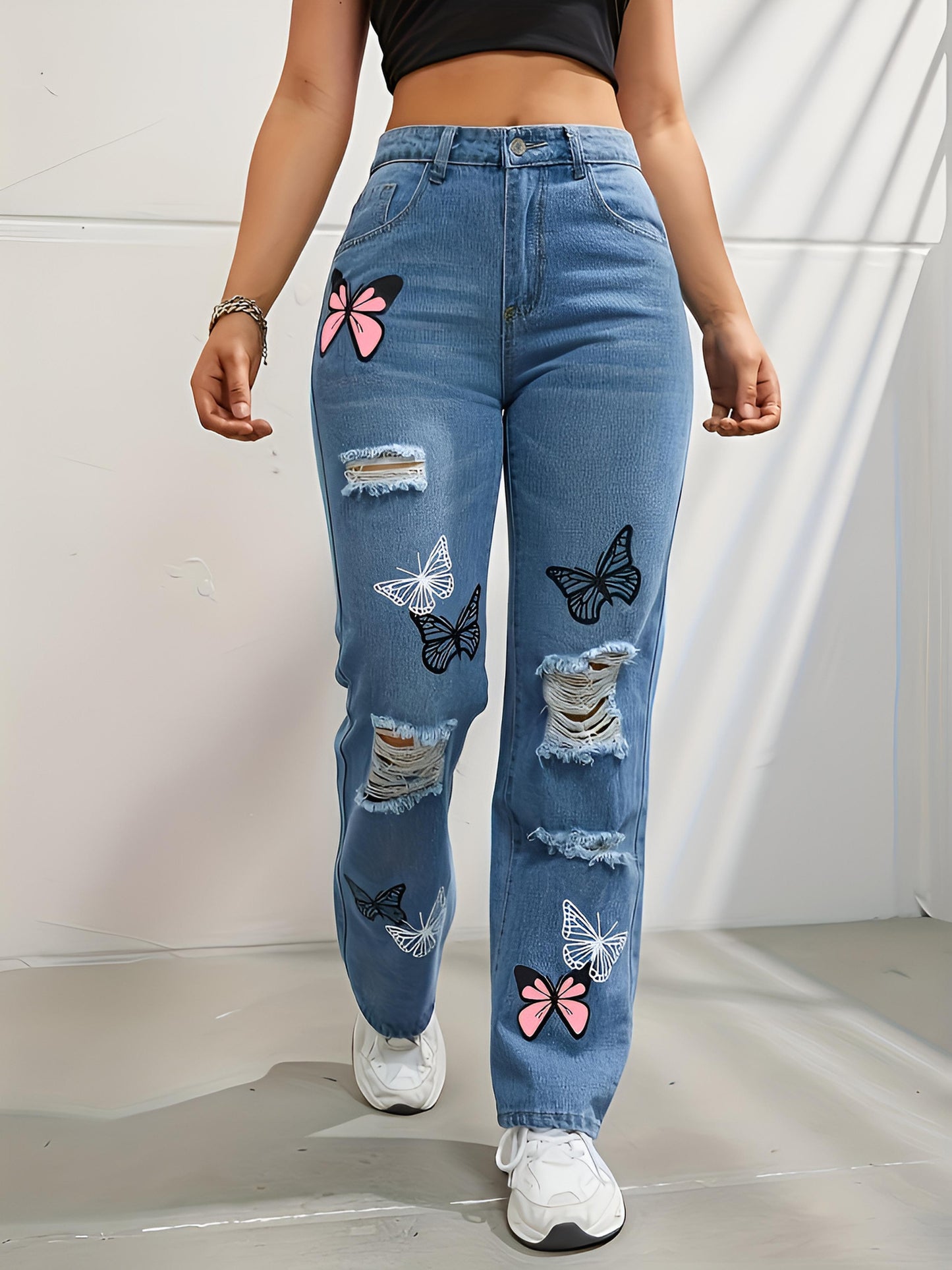 Talia | High-Waisted Straight Leg Jeans
