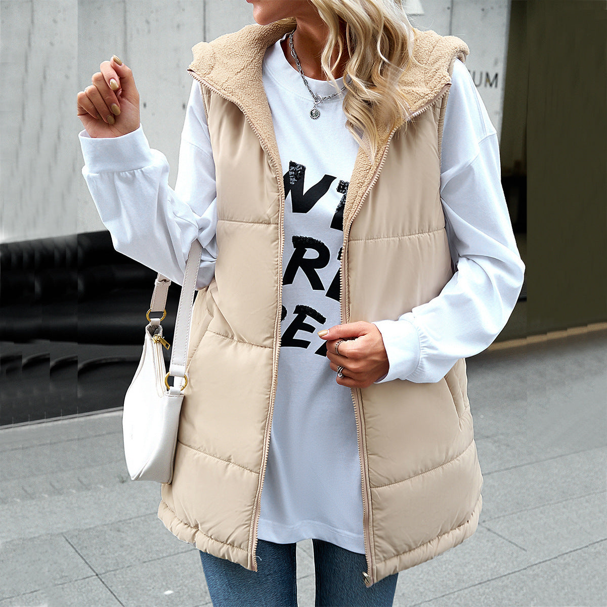 Kaitlyn | Hooded Cotton Vest