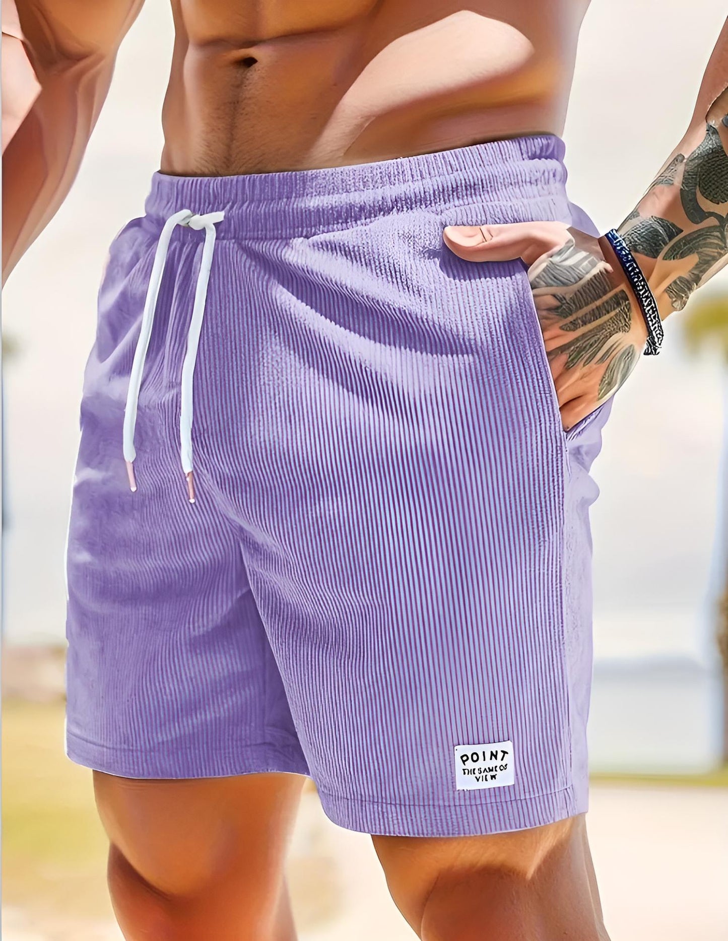 Carter | Corduroy Drawstring Shorts