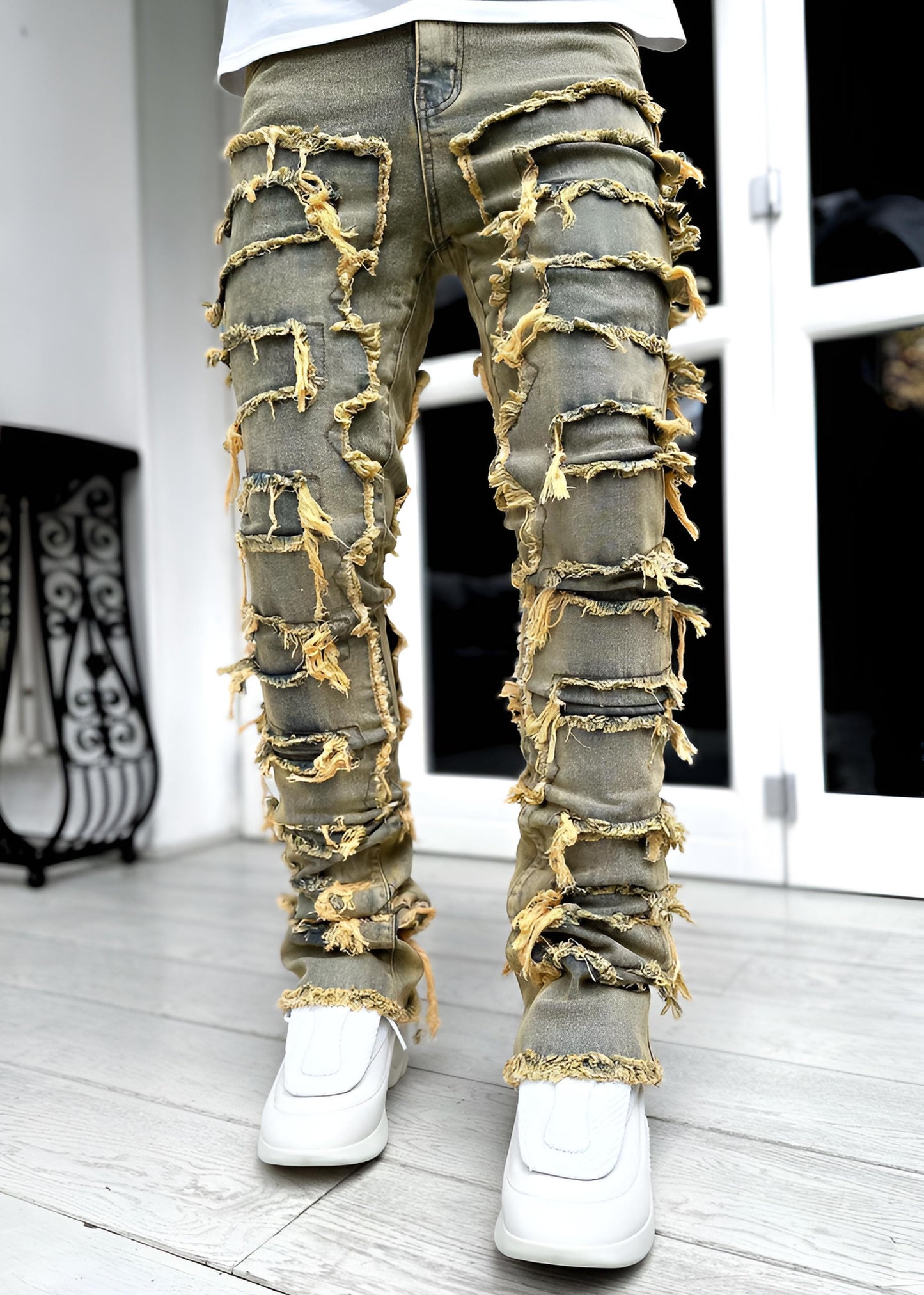 Joseph | Patched Stacked Skinny Jeans