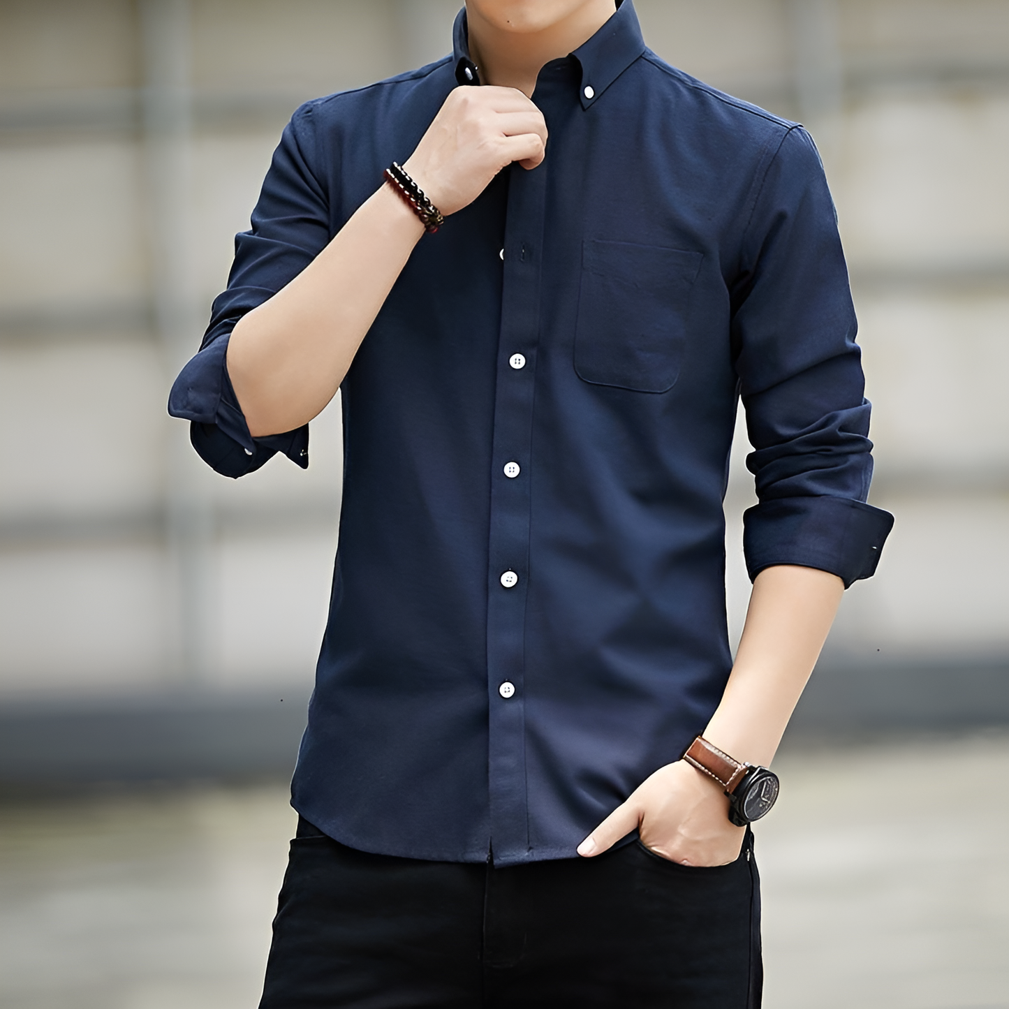 Axel | Slim Fit Long Sleeve Shirt