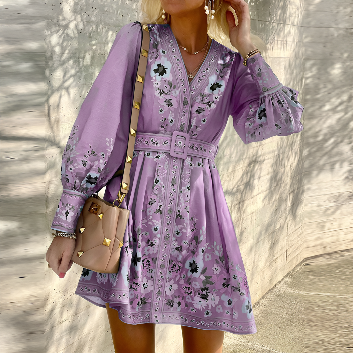 Milena | Women’s Boho Printed Loose-Fit Summer Dress