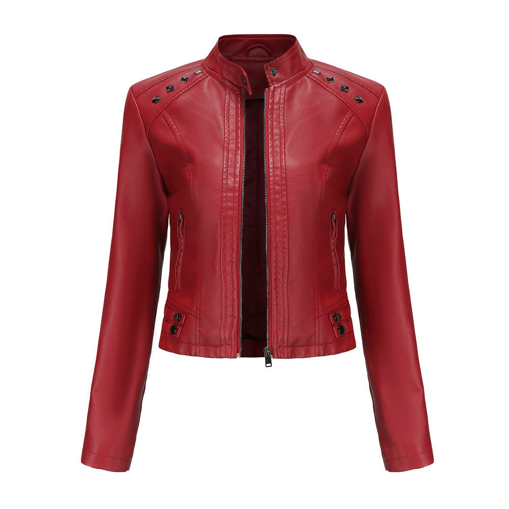 Kinsley | Studded Leather Jacket