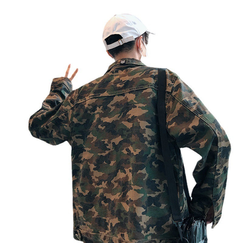 Luke | Camouflage Denim Jacket
