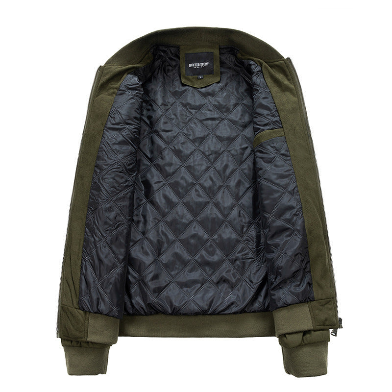 Isaac | Suede Stand Collar Jacket