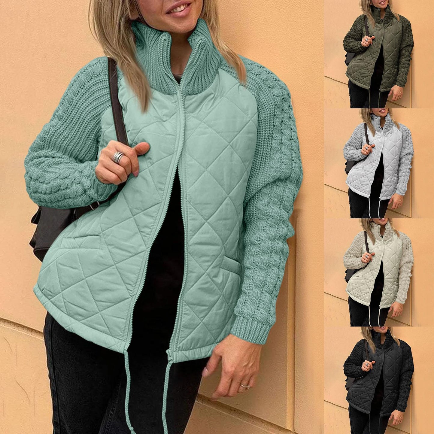 Johanna | Women’s Stand-Collar Cotton Jacket with Pockets