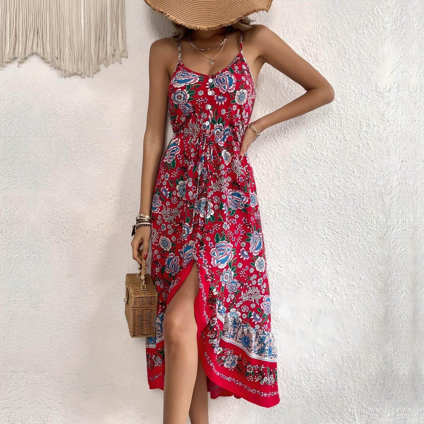 Maya | Printed Sling Dress