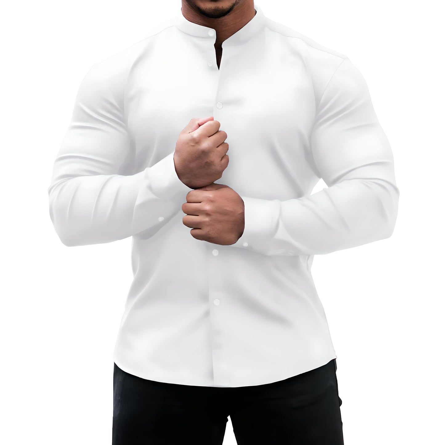 Jacob | Slim Fit Long Sleeve Button-Down Shirt