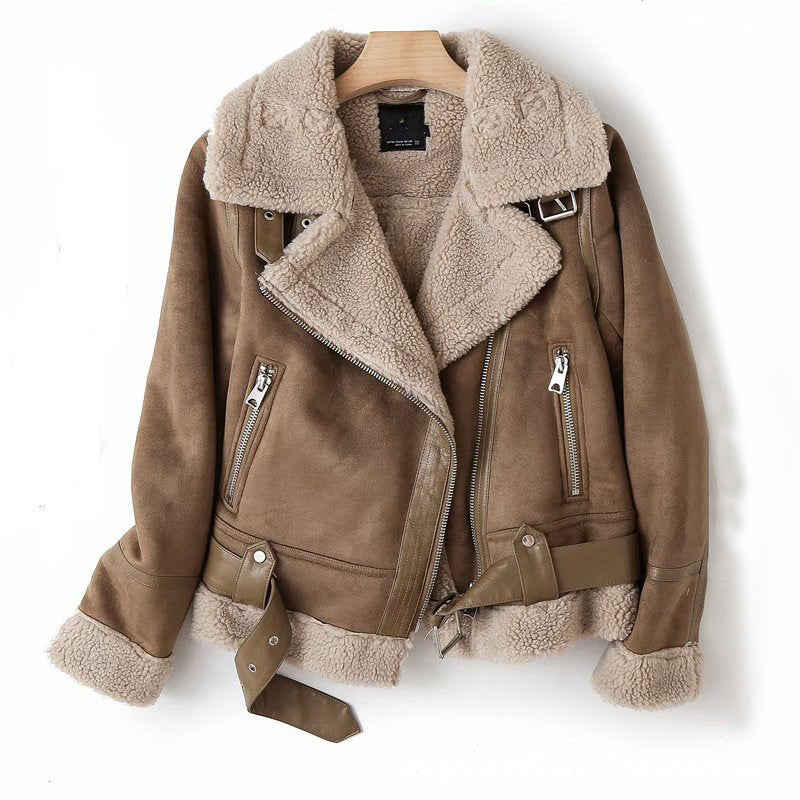 Daphne | Suede Biker Jacket