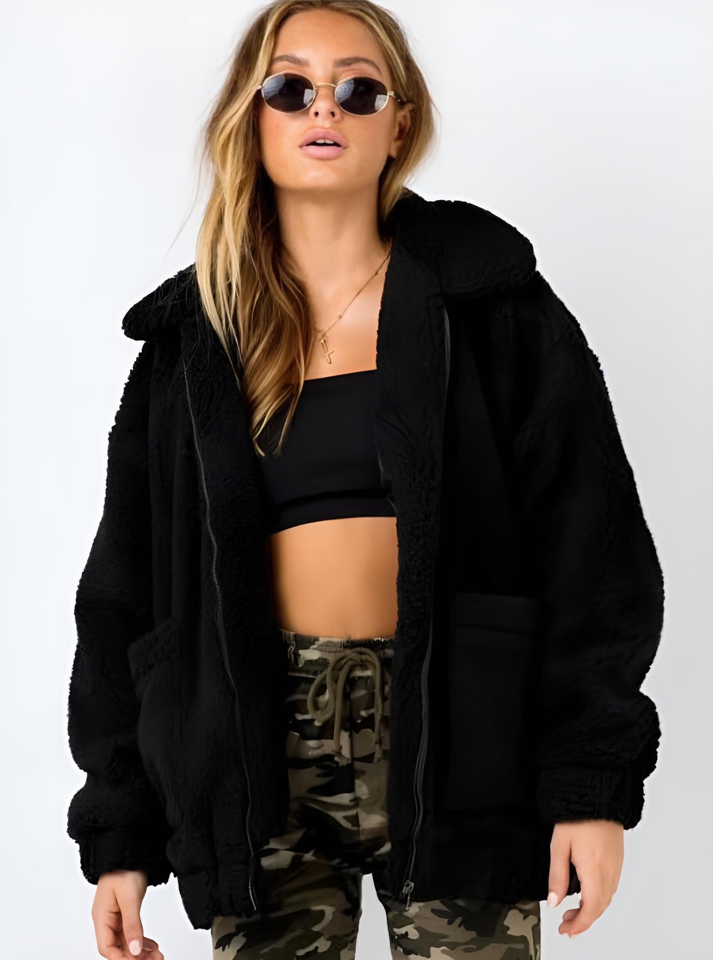 Jade | Women’s Shearling Plush Winter Coat
