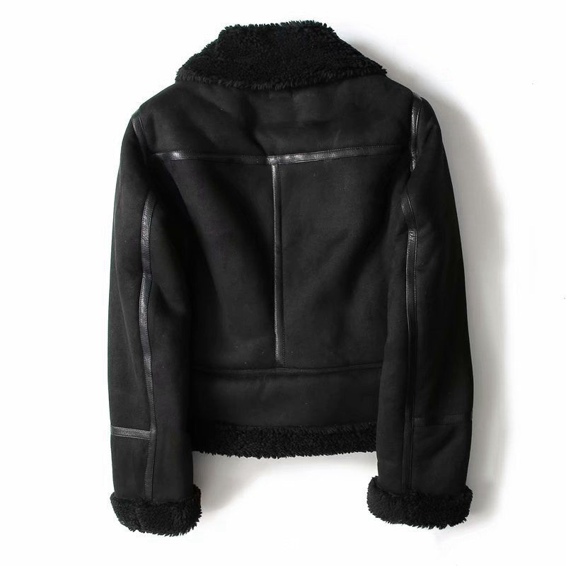 Daphne | Suede Biker Jacket