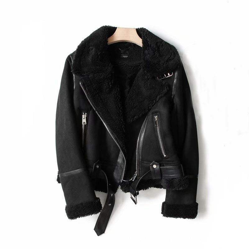 Daphne | Suede Biker Jacket
