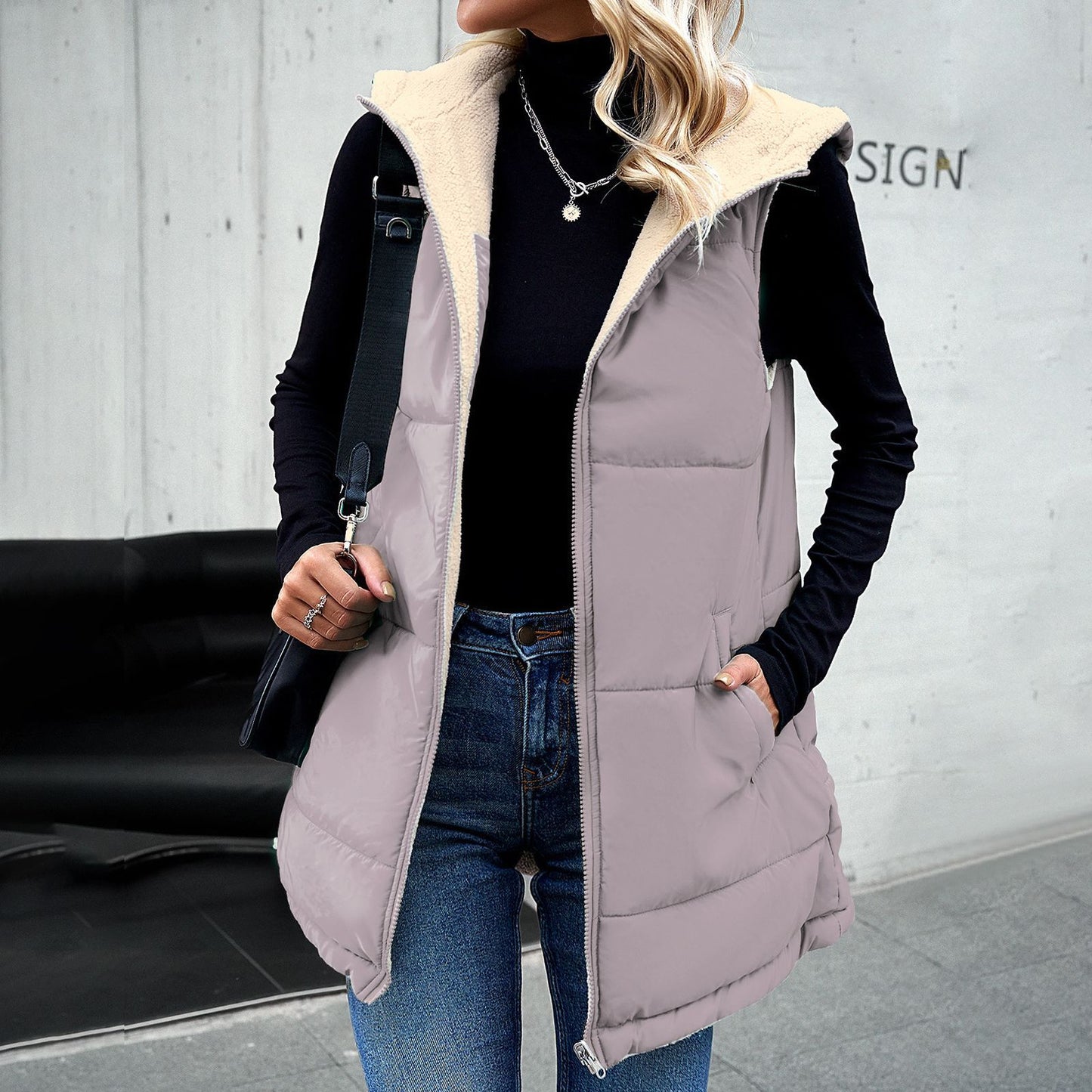 Kaitlyn | Hooded Cotton Vest