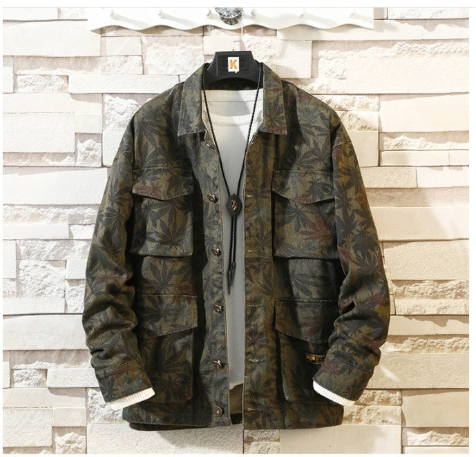 Luke | Camouflage Denim Jacket