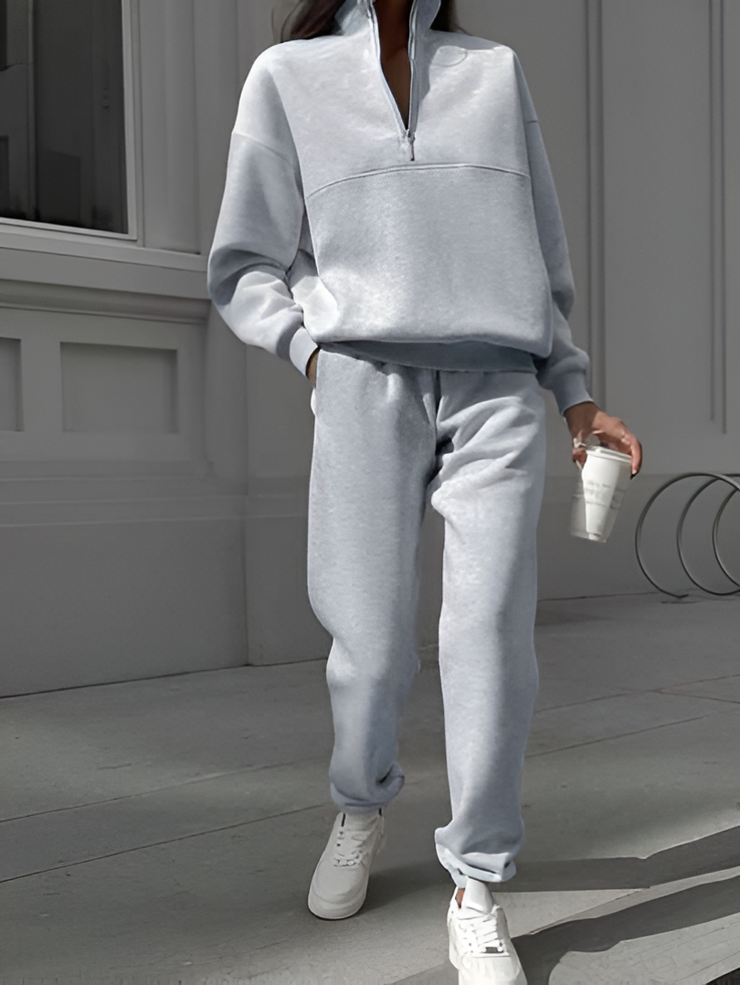 Raquel | Zip-Up Sports Set Sweatshirt & Trousers
