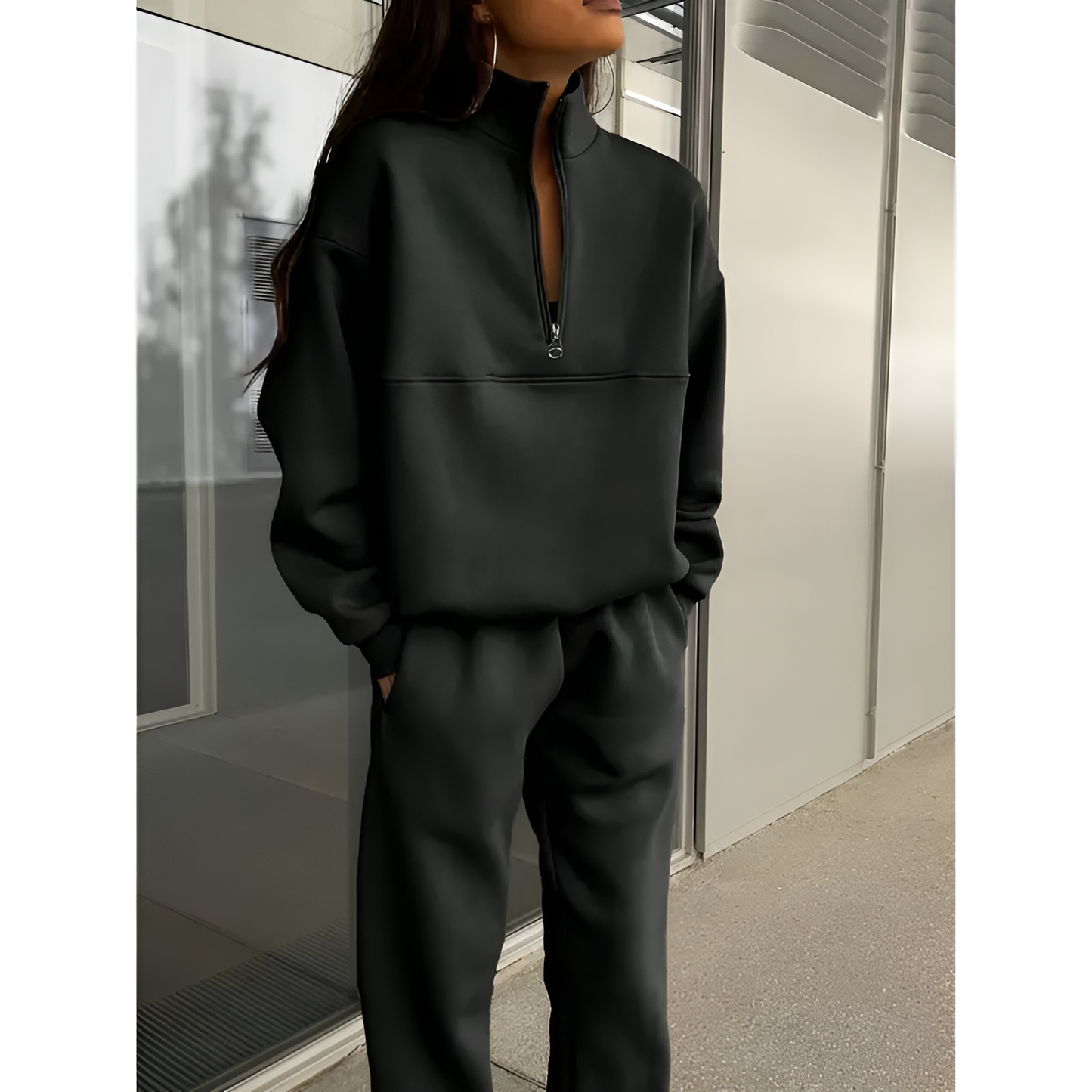 Raquel | Zip-Up Sports Set Sweatshirt & Trousers