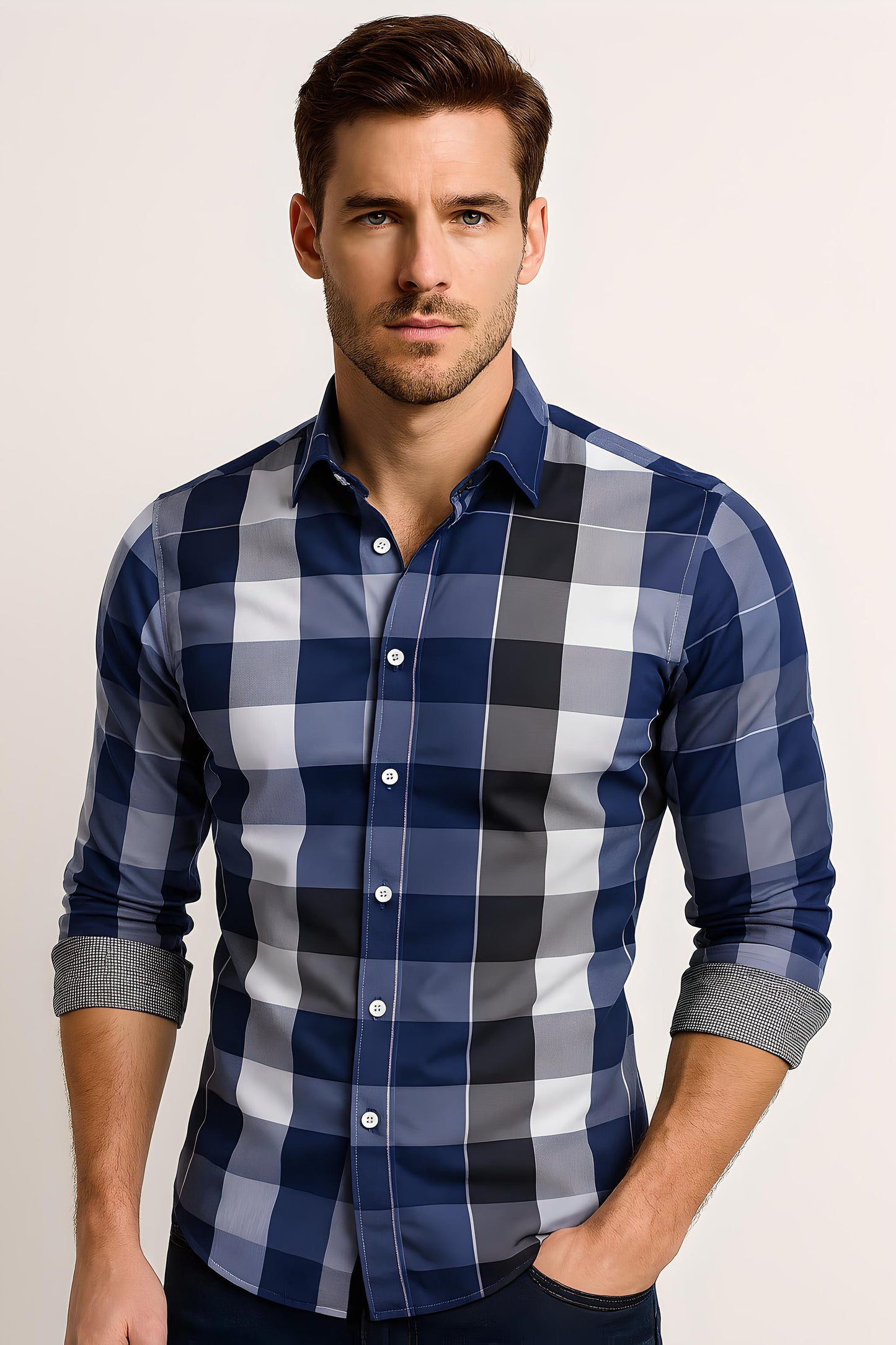 Michael | Classic Plaid Polo Shirt