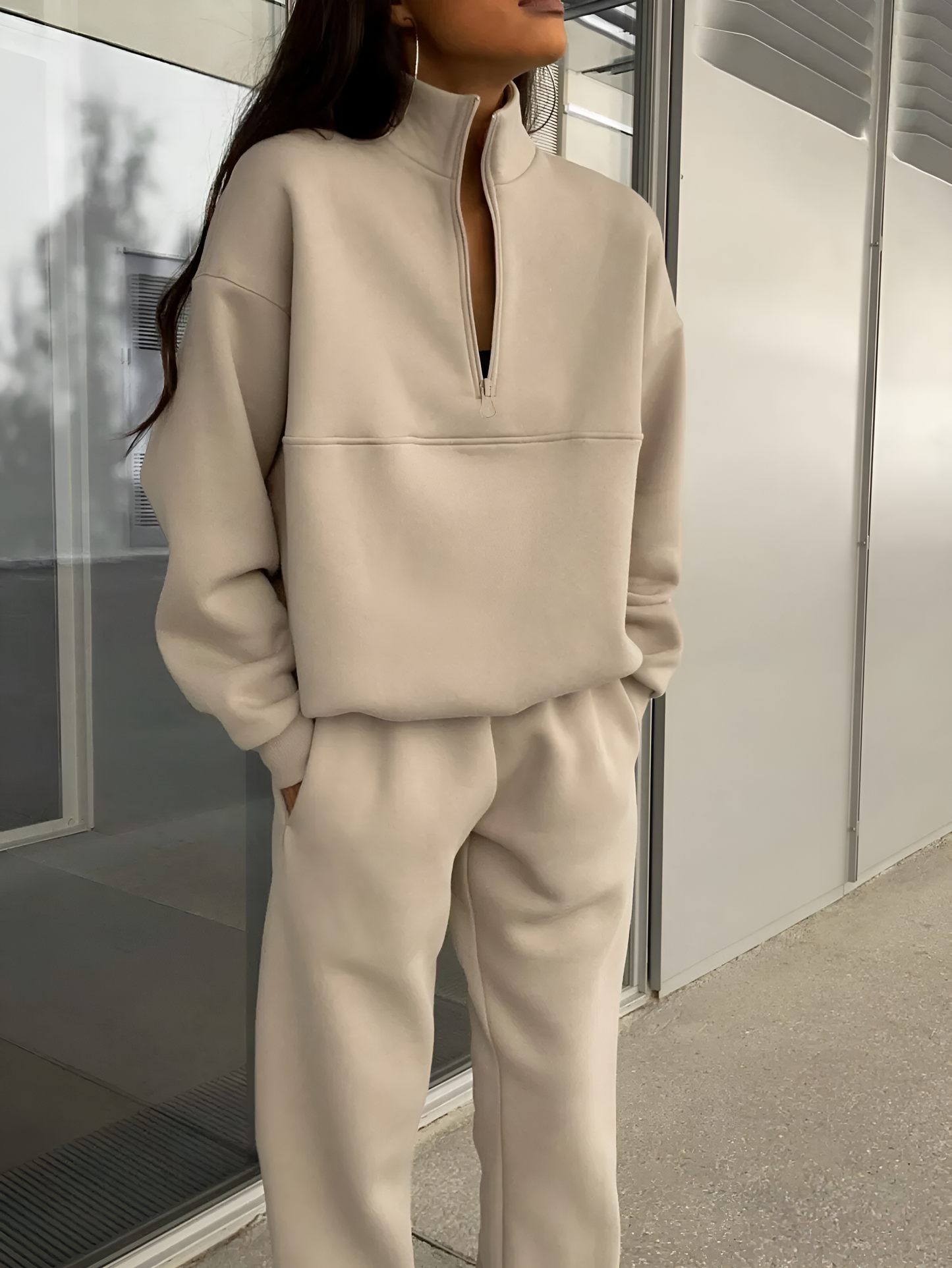 Raquel | Zip-Up Sports Set Sweatshirt & Trousers