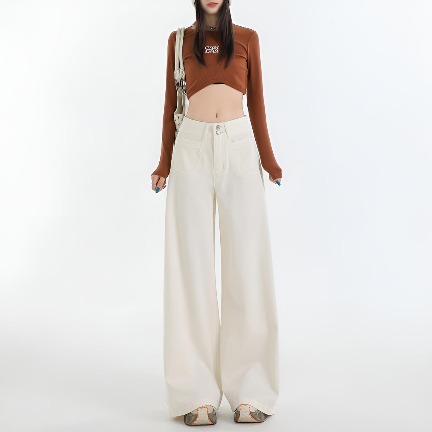 Eva | High Waist Wide-Leg Jeans