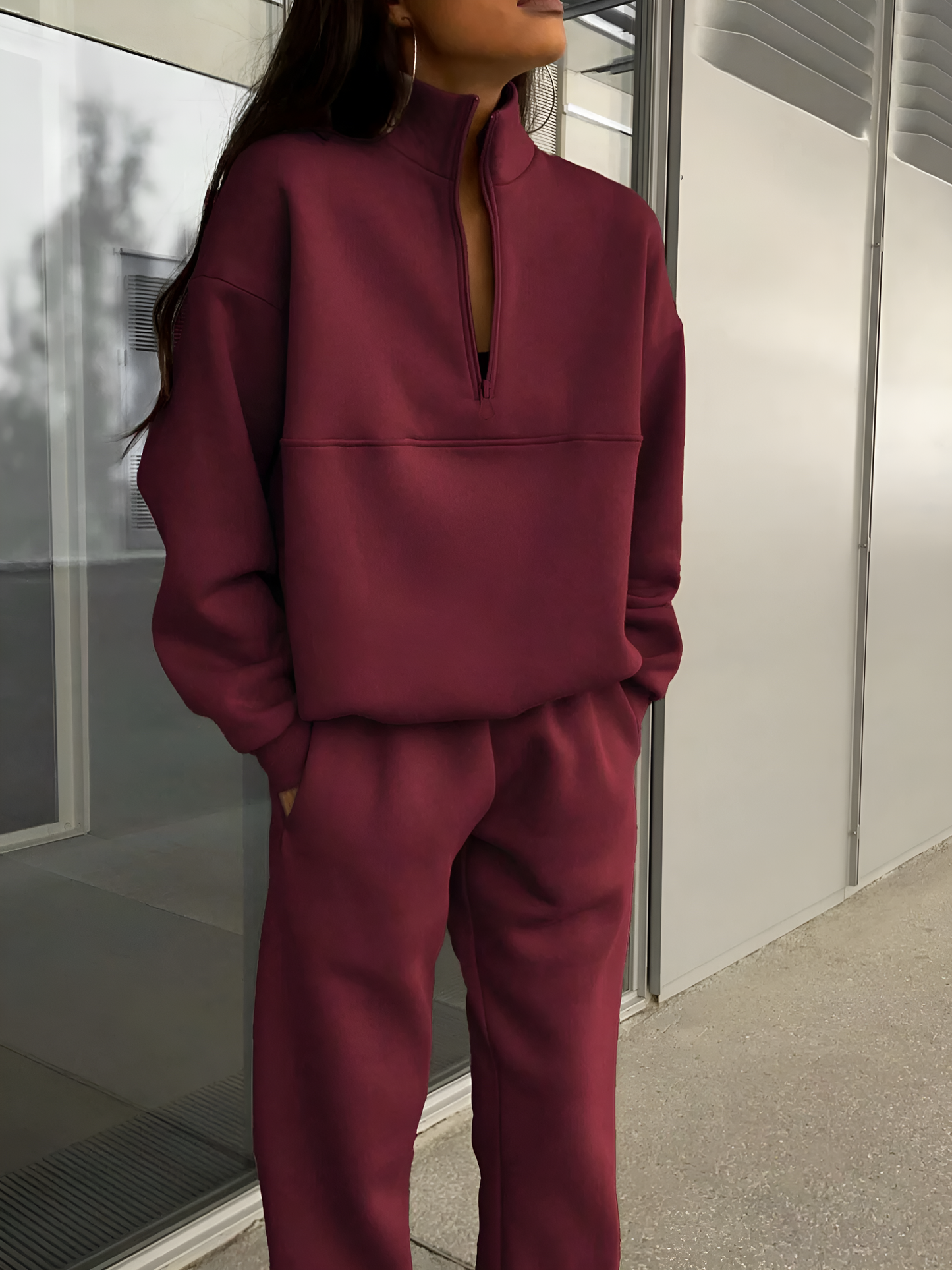 Raquel | Zip-Up Sports Set Sweatshirt & Trousers