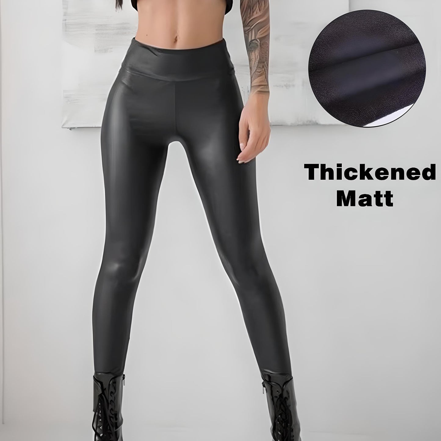 Leah | Cashmere Leather Trousers