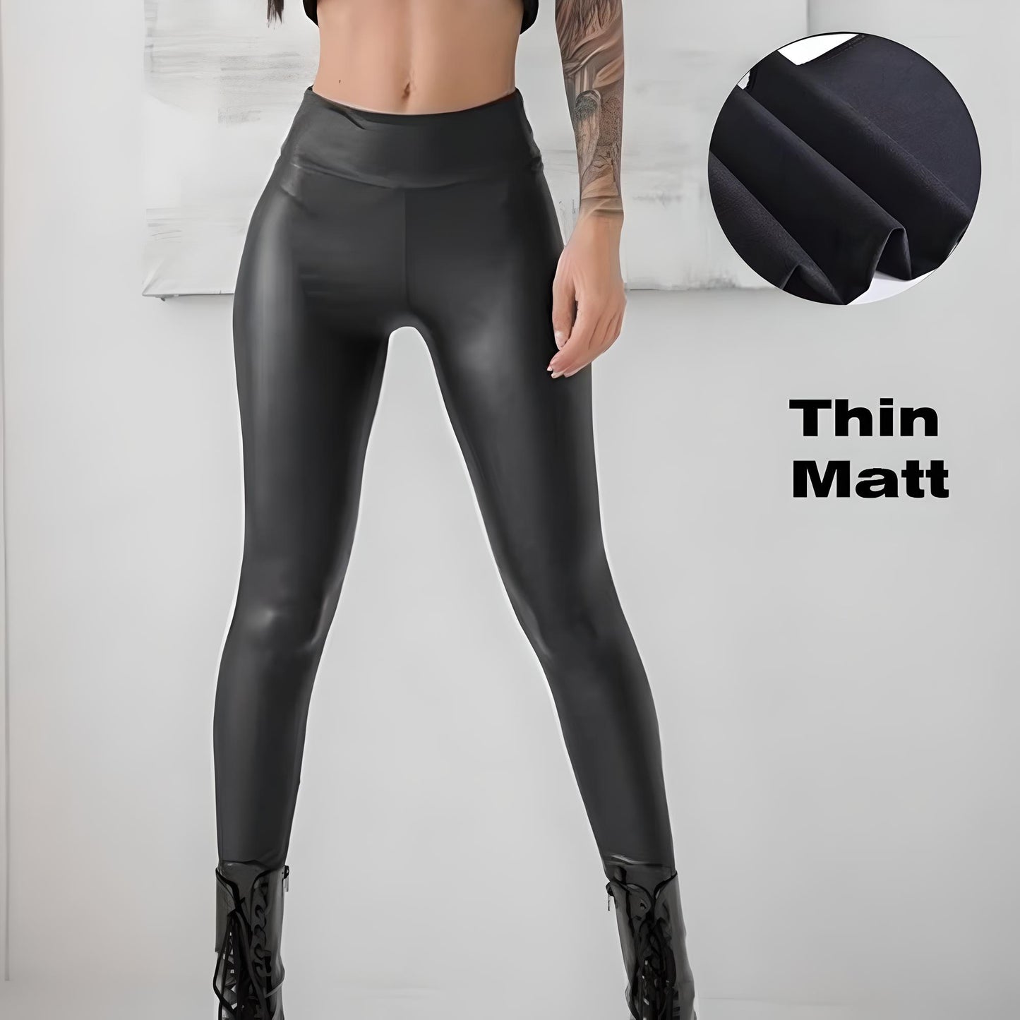 Leah | Cashmere Leather Trousers